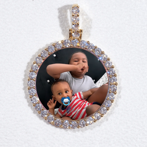 3D CIRCLE CUSTOM PICTURE PENDANT SMALL SIZE