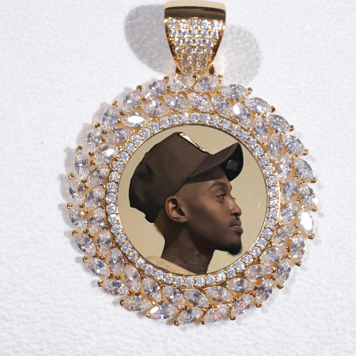 Large 3D Wheat Ear Custom Picture Pendant