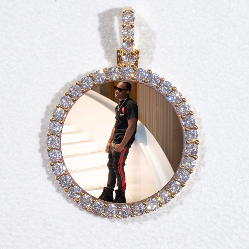 3D CIRCLE CUSTOM PICTURE PENDANT SMALL SIZE