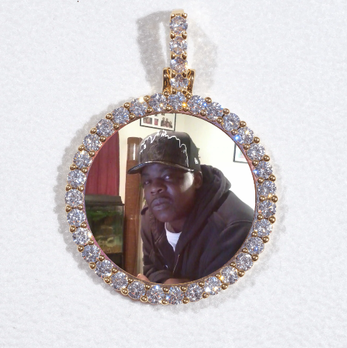 3D CIRCLE CUSTOM PICTURE PENDANT SMALL SIZE