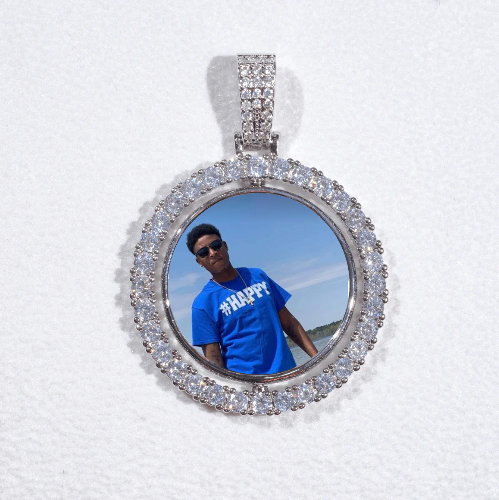 3D Spinning 2-Faced Custom Picture Pendant