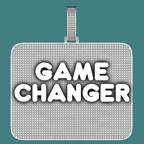 CUSTOM LETTER NECKLACE 3D BIG SQUARE