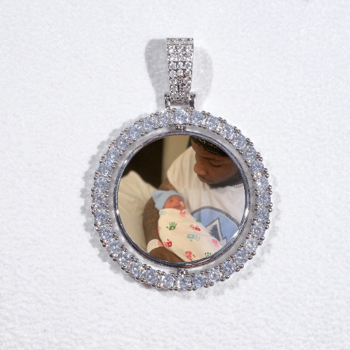 3D Spinning 2-Faced Custom Picture Pendant