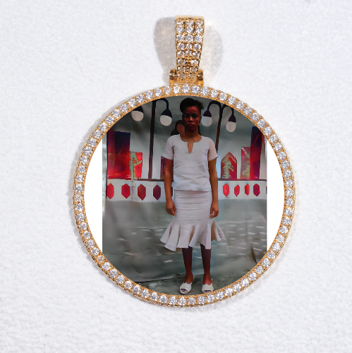 MEDIUM 3D CIRCLE CUSTOM PICTURE PENDANT