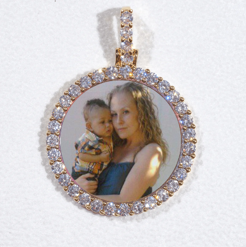 3D CIRCLE CUSTOM PICTURE PENDANT SMALL SIZE