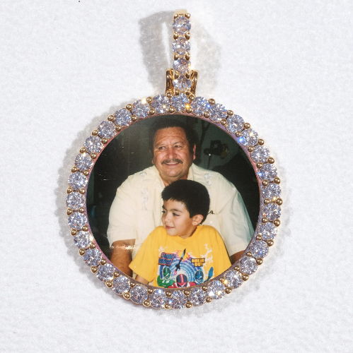 3D CIRCLE CUSTOM PICTURE PENDANT SMALL SIZE