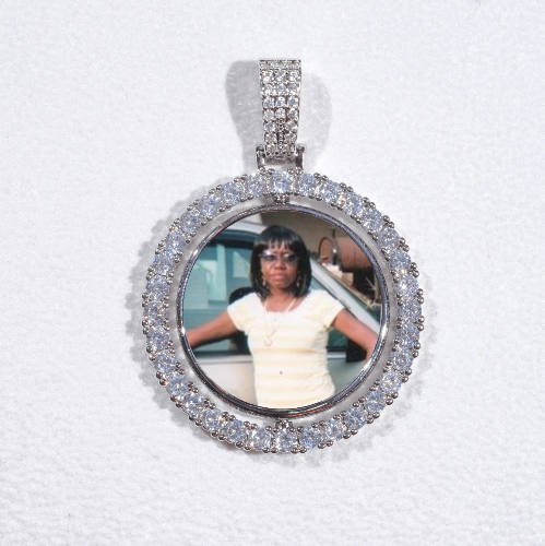 3D Spinning 2-Faced Custom Picture Pendant