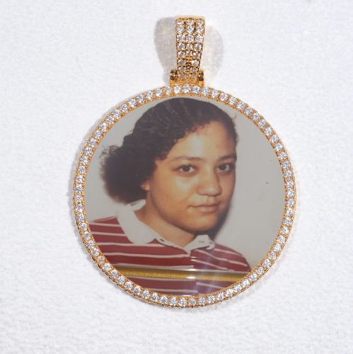 MEDIUM 3D CIRCLE CUSTOM PICTURE PENDANT