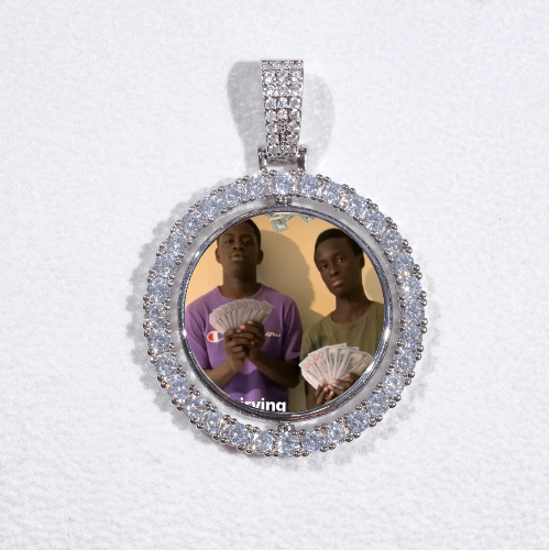 3D Spinning 2-Faced Custom Picture Pendant