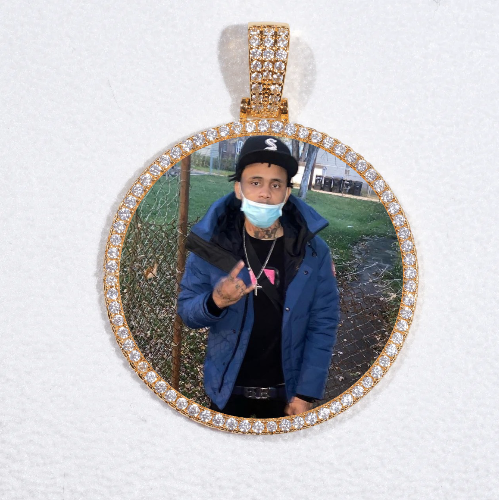 MEDIUM 3D CIRCLE CUSTOM PICTURE PENDANT