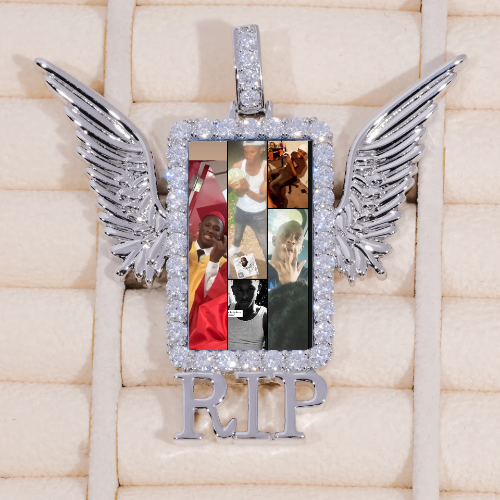 RIP WING 3D CUSTOM PICTURE PENDANT