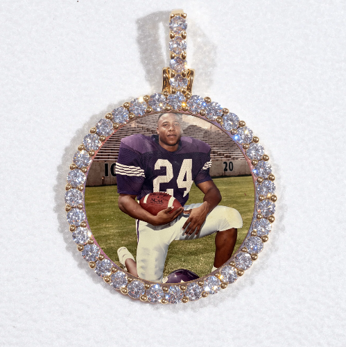 3D CIRCLE CUSTOM PICTURE PENDANT SMALL SIZE