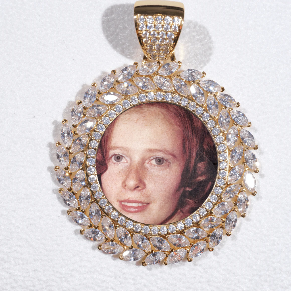 Large 3D Wheat Ear Custom Picture Pendant
