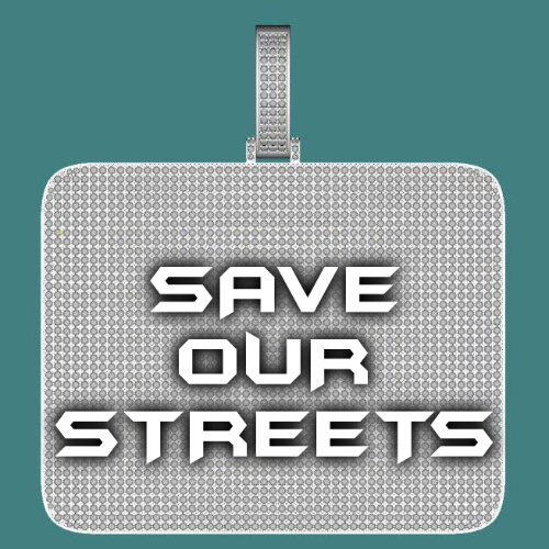 CUSTOM LETTER NECKLACE 3D BIG SQUARE