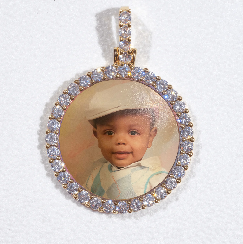 3D CIRCLE CUSTOM PICTURE PENDANT SMALL SIZE