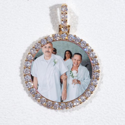 3D CIRCLE CUSTOM PICTURE PENDANT SMALL SIZE