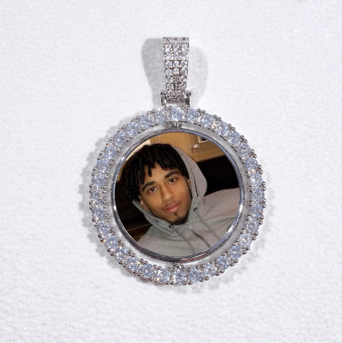 3D Spinning 2-Faced Custom Picture Pendant