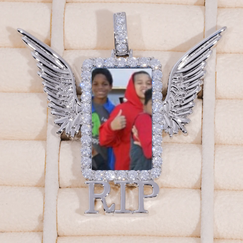 RIP WING 3D CUSTOM PICTURE PENDANT