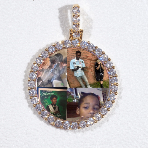 3D CIRCLE CUSTOM PICTURE PENDANT SMALL SIZE