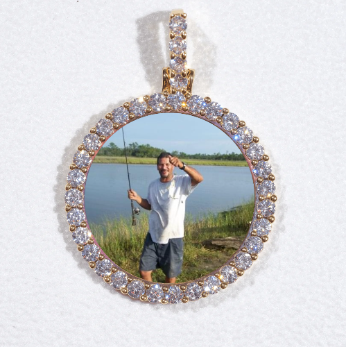 3D CIRCLE CUSTOM PICTURE PENDANT SMALL SIZE