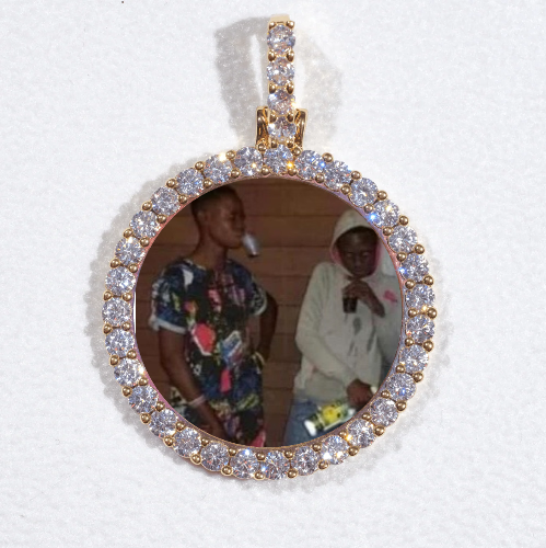 3D CIRCLE CUSTOM PICTURE PENDANT SMALL SIZE