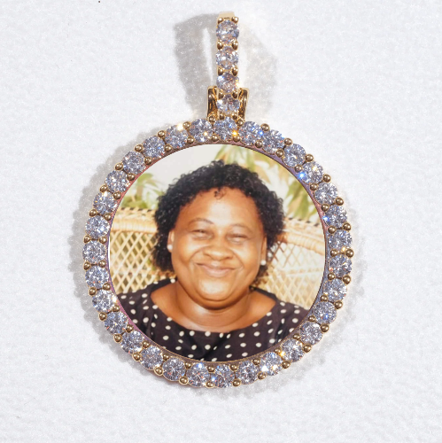 3D CIRCLE CUSTOM PICTURE PENDANT SMALL SIZE