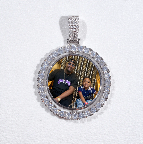 3D Spinning 2-Faced Custom Picture Pendant