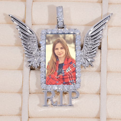 RIP WING 3D CUSTOM PICTURE PENDANT