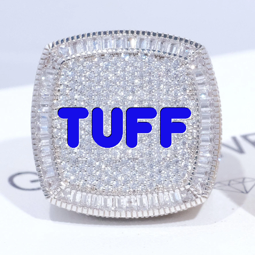 CUSTOM LETTER 3D ICED RING