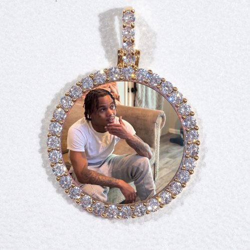 3D CIRCLE CUSTOM PICTURE PENDANT SMALL SIZE