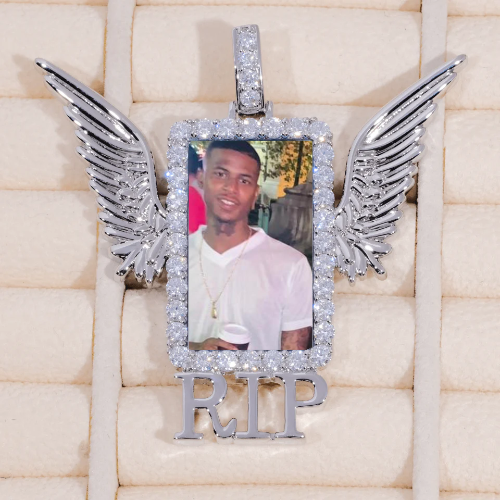 RIP WING 3D CUSTOM PICTURE PENDANT