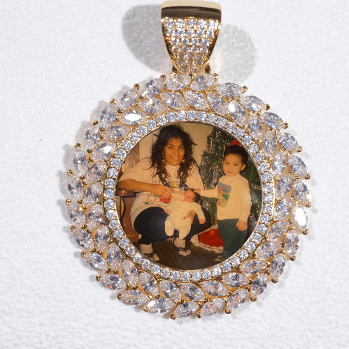 Large 3D Wheat Ear Custom Picture Pendant