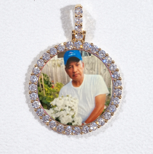 3D CIRCLE CUSTOM PICTURE PENDANT SMALL SIZE