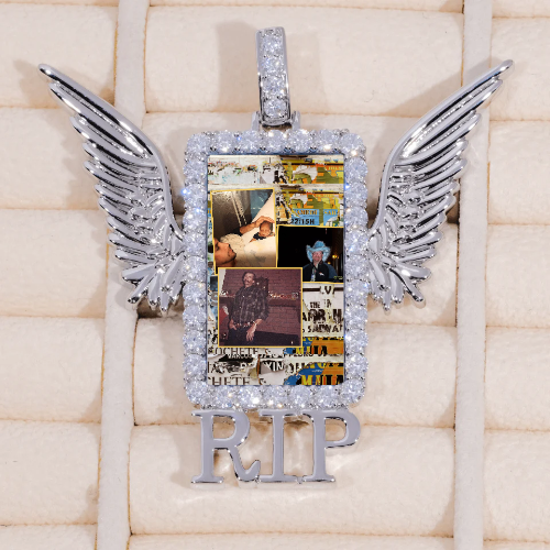 RIP WING 3D CUSTOM PICTURE PENDANT