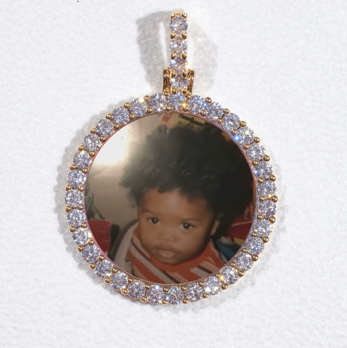 3D CIRCLE CUSTOM PICTURE PENDANT SMALL SIZE