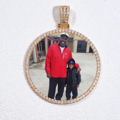 MEDIUM 3D CIRCLE CUSTOM PICTURE PENDANT