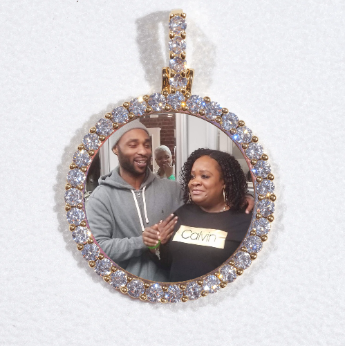 3D CIRCLE CUSTOM PICTURE PENDANT SMALL SIZE