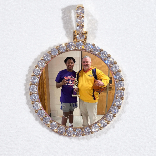 3D CIRCLE CUSTOM PICTURE PENDANT SMALL SIZE