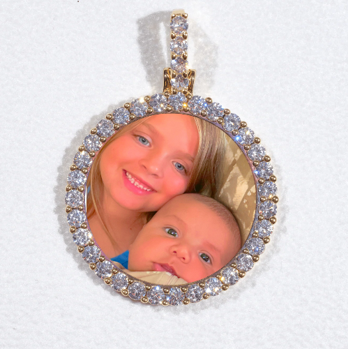 3D CIRCLE CUSTOM PICTURE PENDANT SMALL SIZE