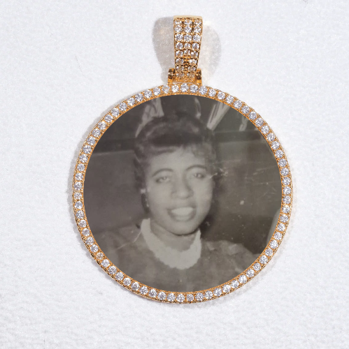 MEDIUM 3D CIRCLE CUSTOM PICTURE PENDANT