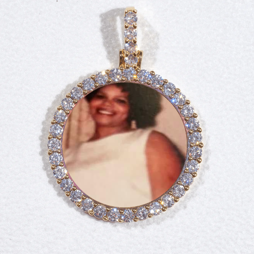 3D CIRCLE CUSTOM PICTURE PENDANT SMALL SIZE