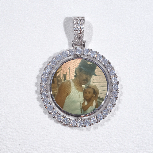3D Spinning 2-Faced Custom Picture Pendant