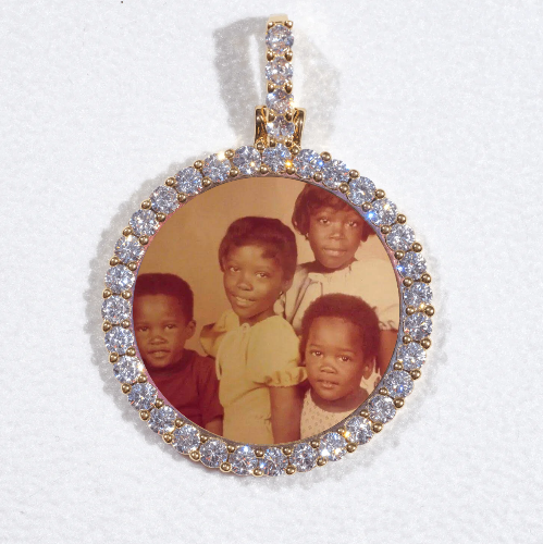 3D CIRCLE CUSTOM PICTURE PENDANT SMALL SIZE