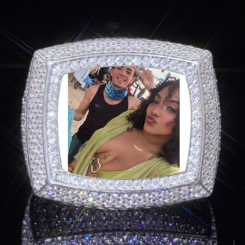 3D CUSTOM PICTURE ICED RING