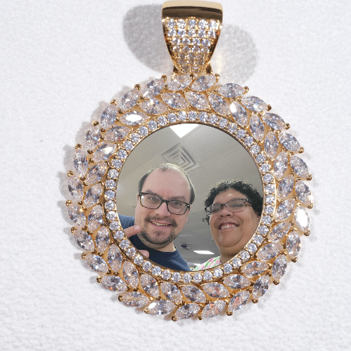 Large 3D Wheat Ear Custom Picture Pendant