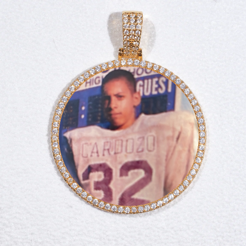 MEDIUM 3D CIRCLE CUSTOM PICTURE PENDANT