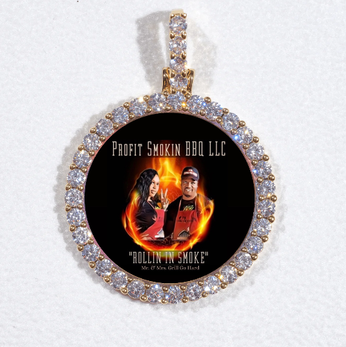 3D CIRCLE CUSTOM PICTURE PENDANT SMALL SIZE