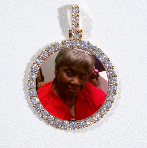 3D CIRCLE CUSTOM PICTURE PENDANT SMALL SIZE