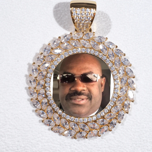 Large 3D Wheat Ear Custom Picture Pendant