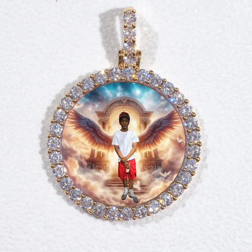 3D CIRCLE CUSTOM PICTURE PENDANT SMALL SIZE